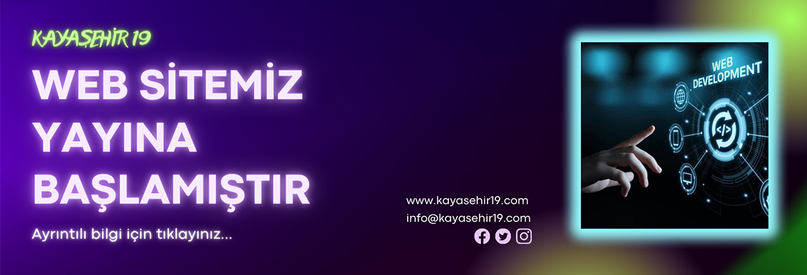 WEB SİTEMİZ YAYINDA
