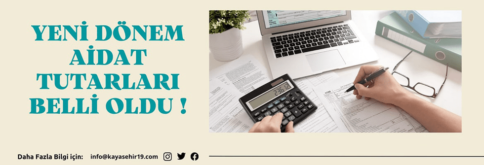 2022-2023 DÖNEMİ AİDAT TUTARLARI